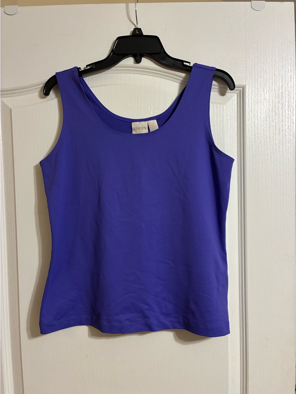 Chico's Sleeveless Scoop Neck Tank Top - Lapis Blue